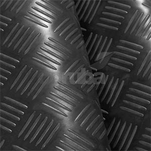 Checker Plate Rubber Matting Five Bar