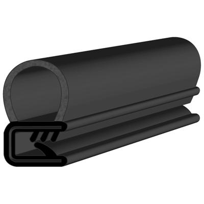 20.7 x 16 Black EPDM Door Profile