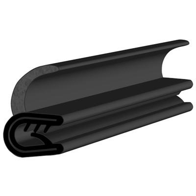 17.6 x 14 Black EPDM Door Profile