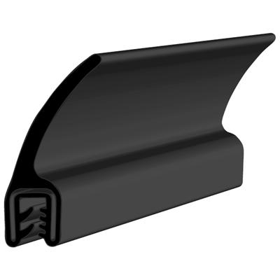 26.4 x 9 Black EPDM Door Profile