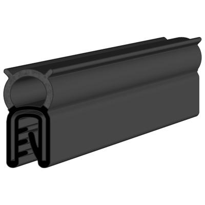 22 x 11 Black EPDM Boot Seal Profile