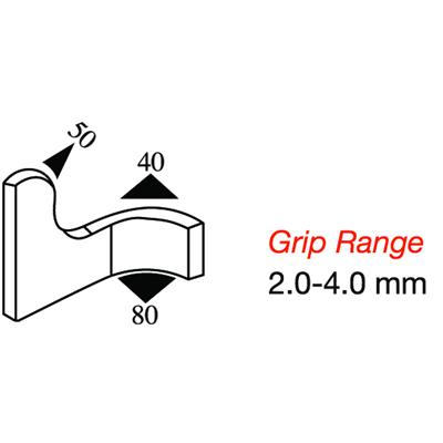 29.6 x 9.5 Black EPDM Boot Seal Profile