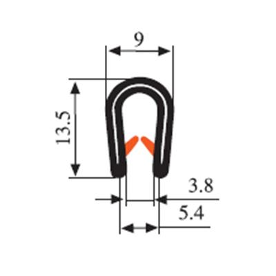 13.5 x 9 PVC Profile