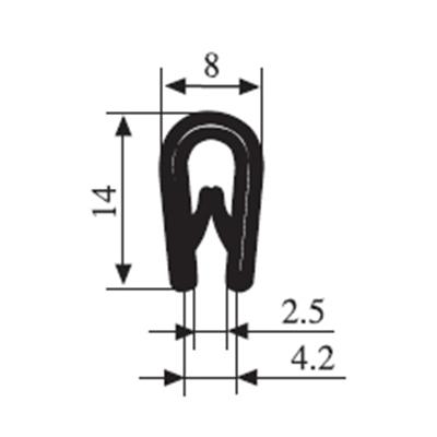 14 x 8 PVC Profile