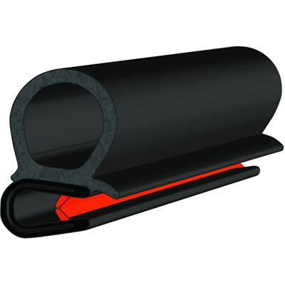 16.5 x 26 PVC - EPDM Side Seal Profile