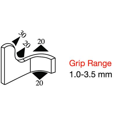 13.5 x 9 PVC Profile Black