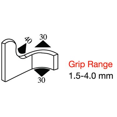 13.5 x 10.2 Black PVC Profile