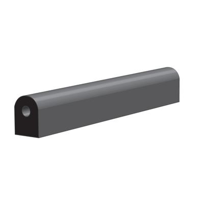 190 X 145 Black SBR D Section