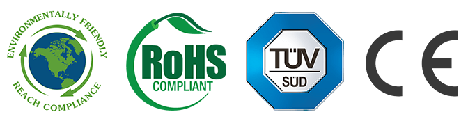 Coruba Certification: Environmentally Friendly RoHS Compliant TUV SUD European Union Logo