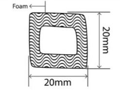 20mm x 20mm EPDM Sponge Profiles