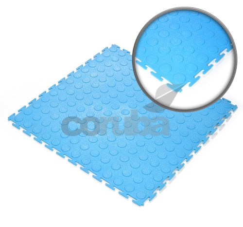 Multi-Coloured PVC Penny Coin Linkable Tiles