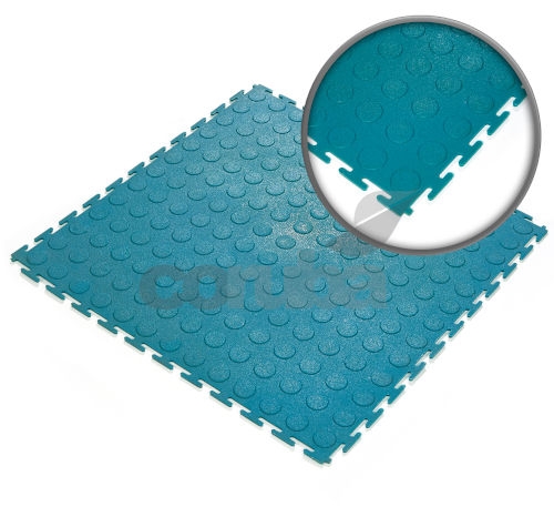 Multi-Coloured PVC Penny Coin Linkable Tiles