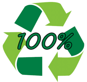 100% recyclable