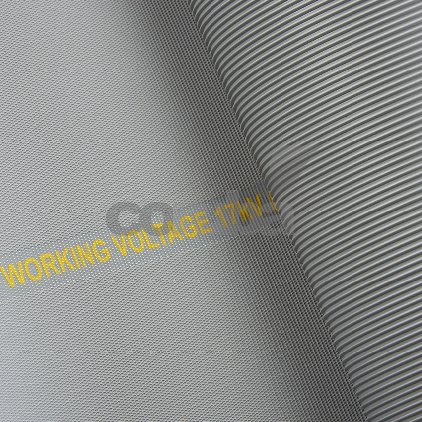 Fine Ribbed Grey Rubber Matting