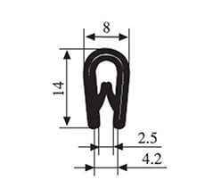 14 x 8 PVC Profile