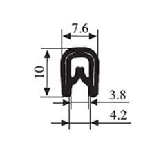 10 x 7.6 PVC Profile