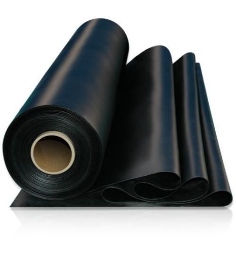 Black High Temperature Butyl Rubber 65° shore