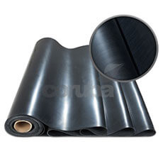 Black Neoprene NFF16-101 M2-F3 & UL94-VO Flame Retardant Sheet 60° shore