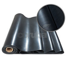 Black High Temperature Butyl Rubber 65° shore