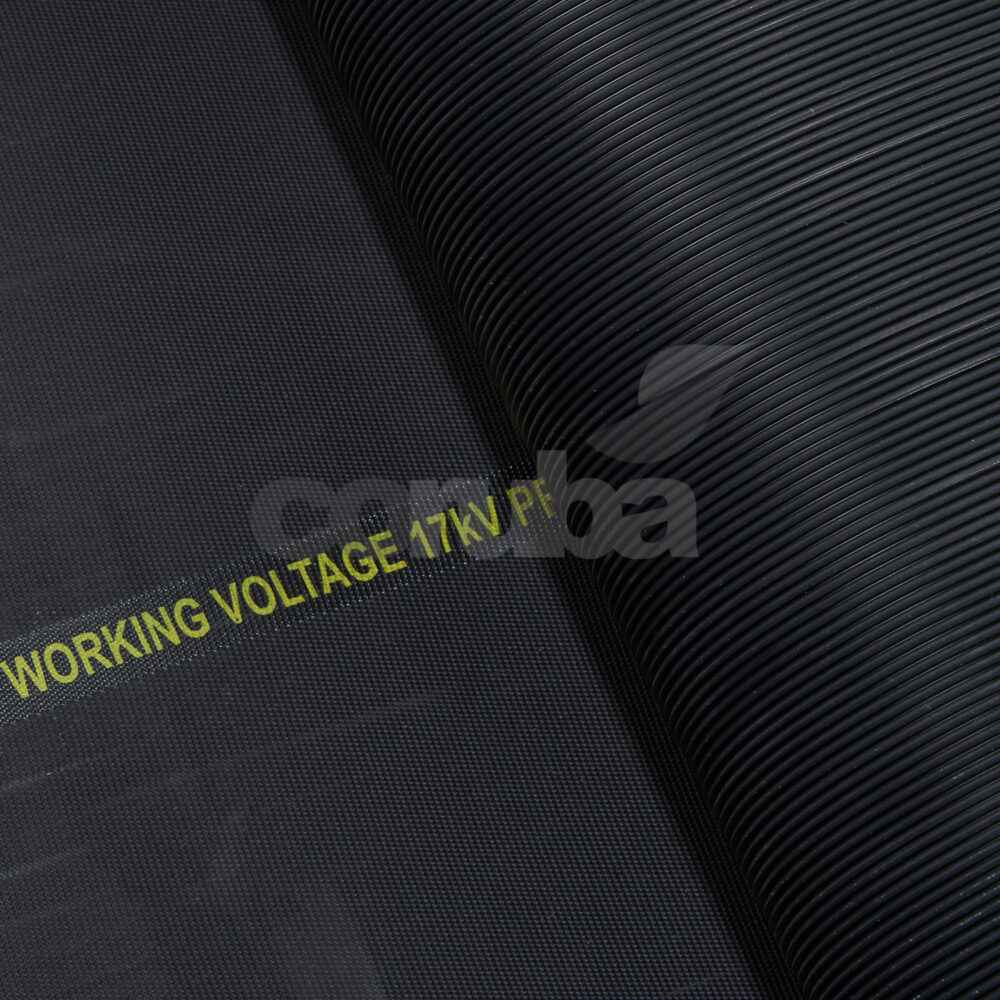 Fine Ribbed Grey Rubber Matting