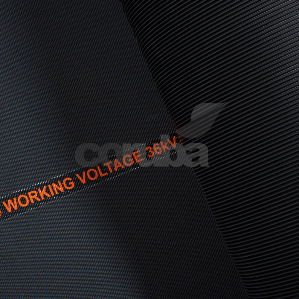Fine Ribbed Grey Rubber Matting