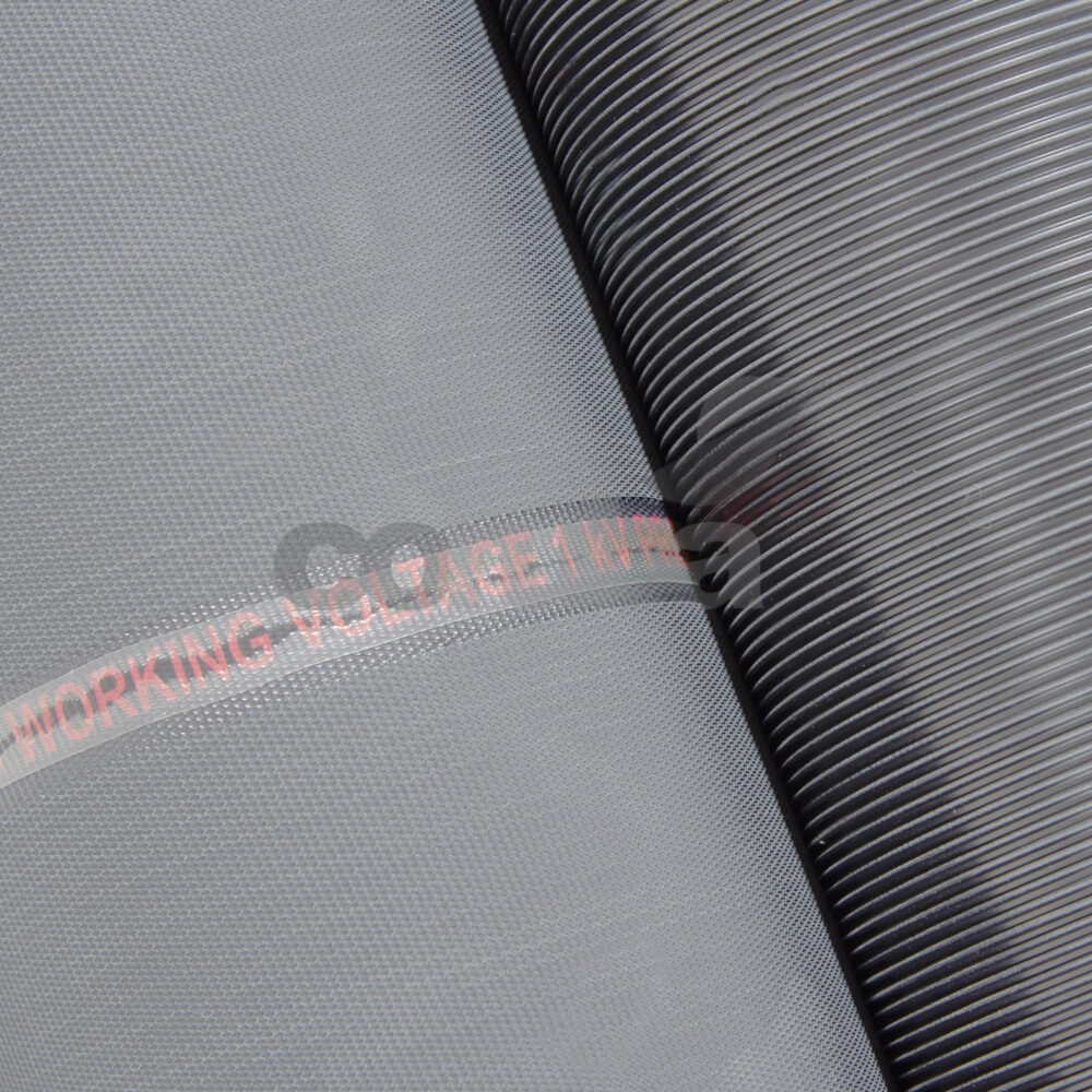 Fine Ribbed Grey Rubber Matting