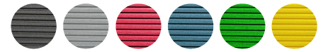 Flat rib mat colours