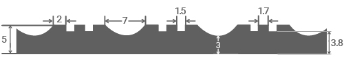 Transit Rib Mat Diagram