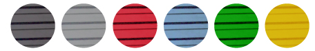 Broad rib mat colours