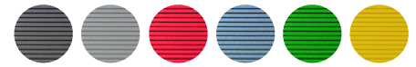 mini fine rib mat colours