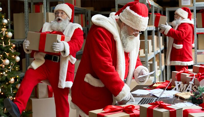 Santa Claus with Present