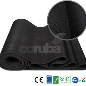 Fine Ribbed Rubber Matting to ASTM D178 ANSI JS.7