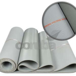 Fine Ribbed Grey Rubber Matting to IEC61111-2009 Class 4, 36,000V Working / 50,000V tested