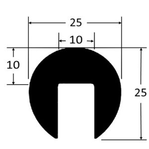 Coru-SM01 Capping Rubber Extrusion