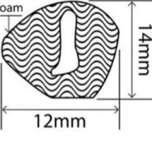 12mm x 14mm EPDM Sponge Profiles
