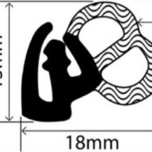13mm x 18mm EPDM Sponge Profiles