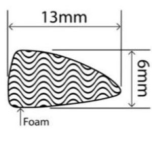 13mm x 6mm EPDM Sponge Profiles