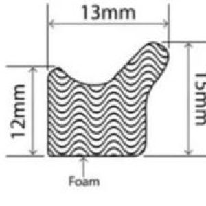 15mm x 13mm EPDM Sponge Profiles