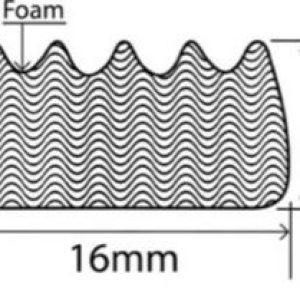 16mm x 8mm EPDM Sponge Profiles
