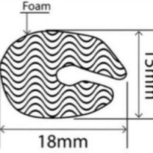 18mm x 15mm EPDM Sponge Profiles