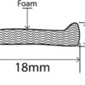 18mm x 4mm EPDM Sponge Profiles