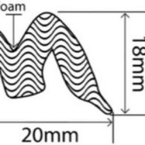 20mm x 18mm EPDM Sponge Profiles