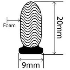 20mm x 9mm EPDM Sponge Profiles