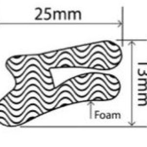 25mm x 13mm EPDM Sponge Profiles