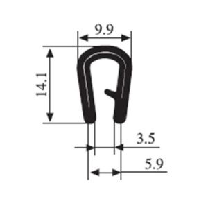 14.1 x 9.9 PVC Profile