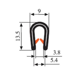 13.5 x 9 PVC Profile