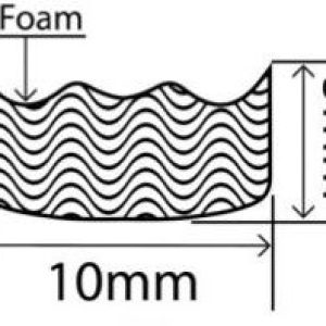 5mm x 10mm EPDM Sponge Profiles