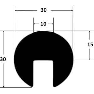 Coru-SM02 Capping Rubber Extrusion