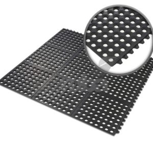 Hollow Flat Ring Connectable Rubber Grid Mats
