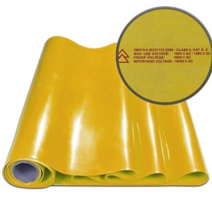 Yellow IEC61111:2009 Class 0 Electrical Insulation Shrouding Blanket